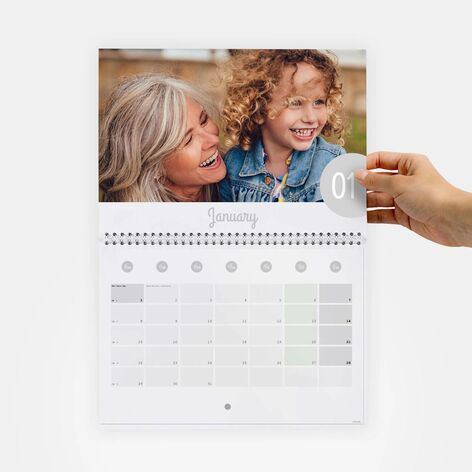 Veggkalender dobbel A3