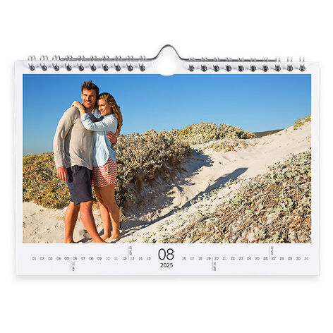 Veggkalender A5 med egne bilder