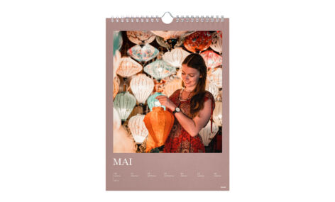 Ukekalender i A4-format med egne bilder