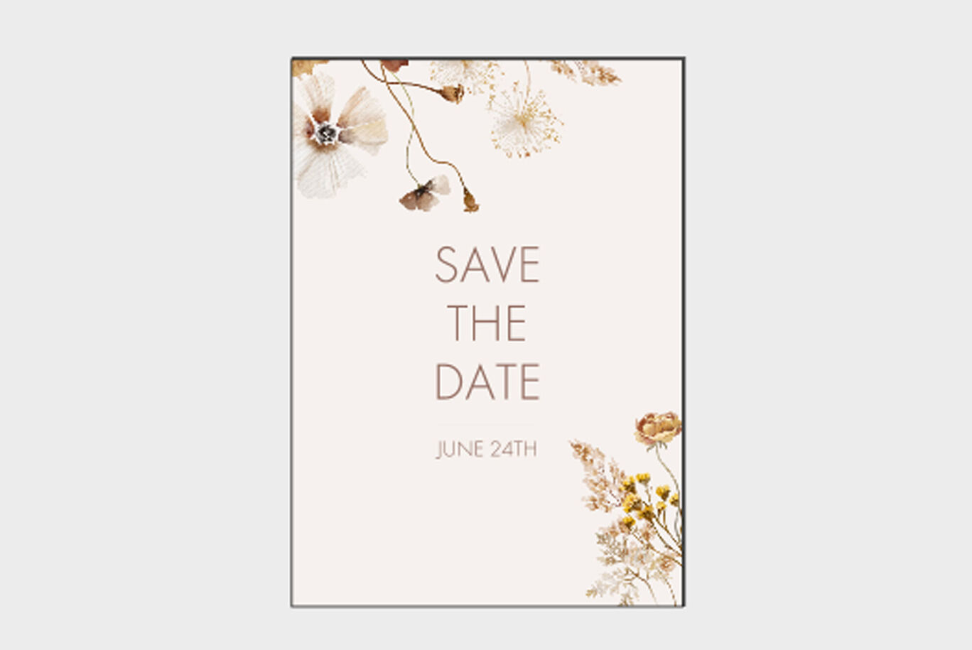 Save the date kort bryllup anledningskort